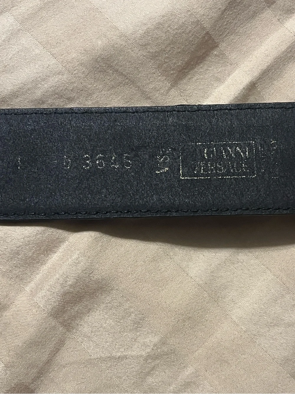 Vintage Gianni Versace Black Leather Belt with Silver Buckle